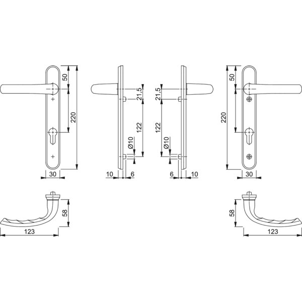 HOPPE Keyed Right Hand Door Handle Wayfair.ie